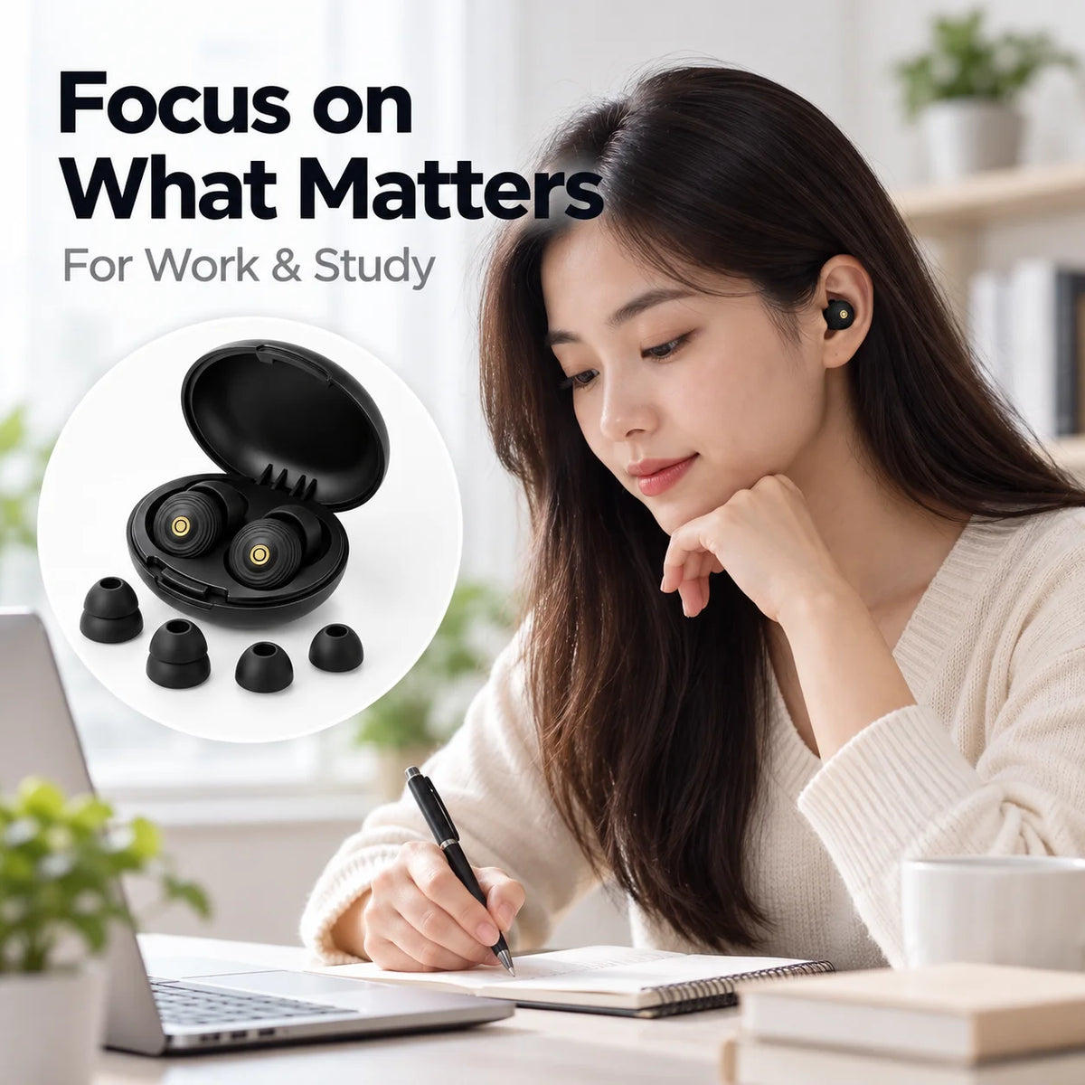 Protetores auriculares reutilizáveis de silicone
