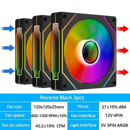 Ventoinha Veebyte PRISM 4 PRO ARGB 120 mm