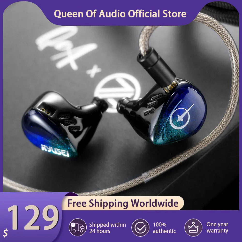 Fone de ouvido intra-auricular QoA x 7th Acoustics Ryusei