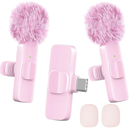 Microfone de lapela sem fio para celular