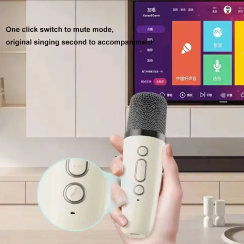 Caixa de som karaokê K12 Bluetooth