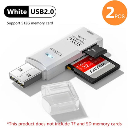 Leitor de cartões SD e microSD USB — opções 2.0 e 3.0