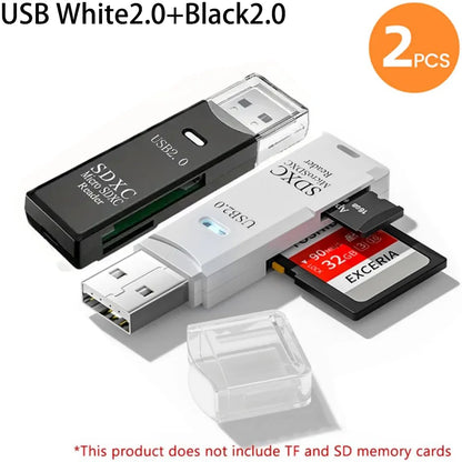 Leitor de cartões SD e microSD USB — opções 2.0 e 3.0