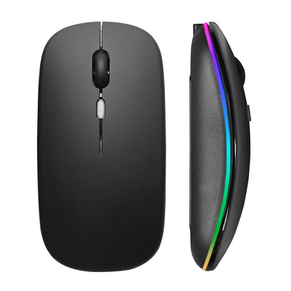 Mouse sem fio recarregável — opções de conexão