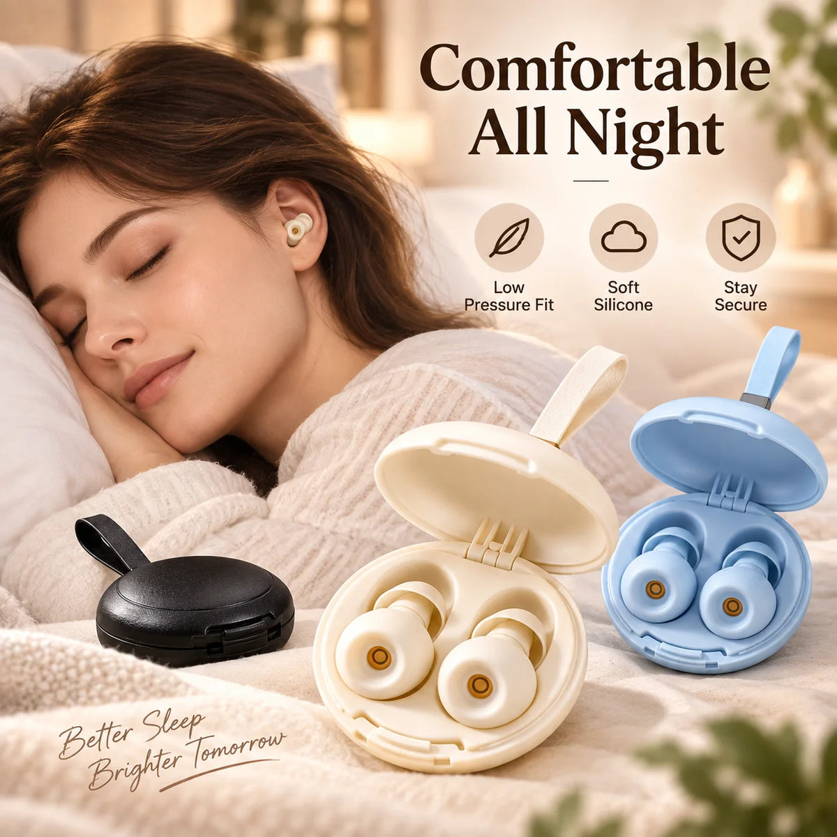 Protetores auriculares reutilizáveis de silicone
