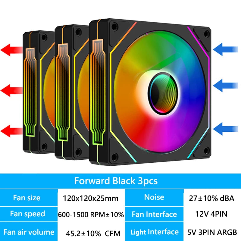 Ventoinha Veebyte PRISM 4 PRO ARGB 120 mm