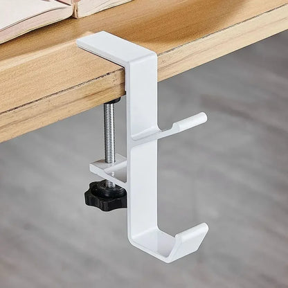 Suporte lateral de mesa para fones e acessórios