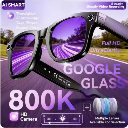Óculos inteligentes W610 com câmera