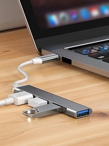 Hub compacto USB-C com 4 portas USB