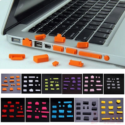 Protetores de silicone para portas de notebook — 16 peças