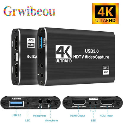 Placa de captura de vídeo HDMI para USB 3.0