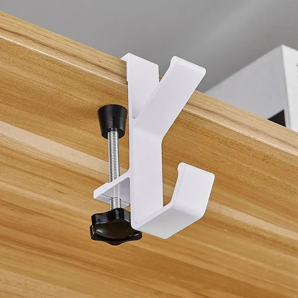 Suporte lateral de mesa para fones e acessórios
