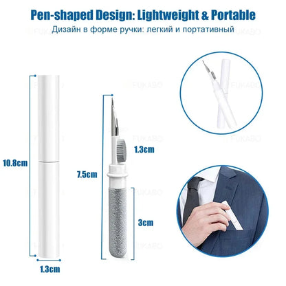 Caneta de limpeza para fones 3 em 1