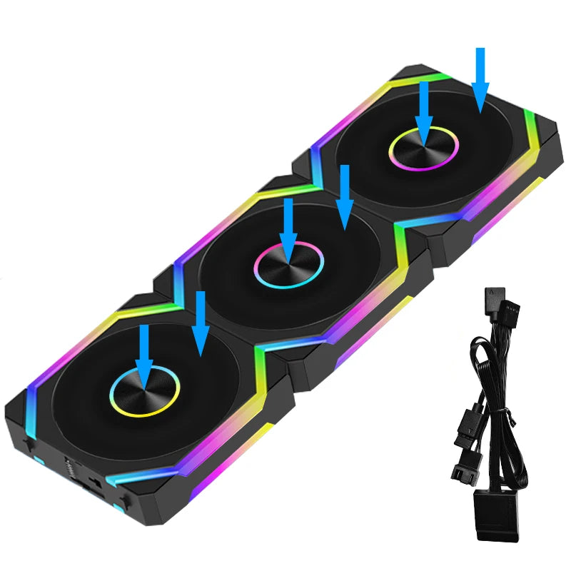 Ventoinha modular JUMPEAK HS120 Halo ARGB 120 mm