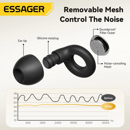 Protetores auriculares de silicone ESSAGER