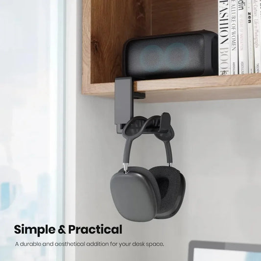 Suporte giratório para fones de ouvido