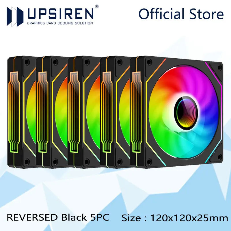 Ventoinha UPSIREN UF-1 PRISM 4 PRO ARGB 120 mm