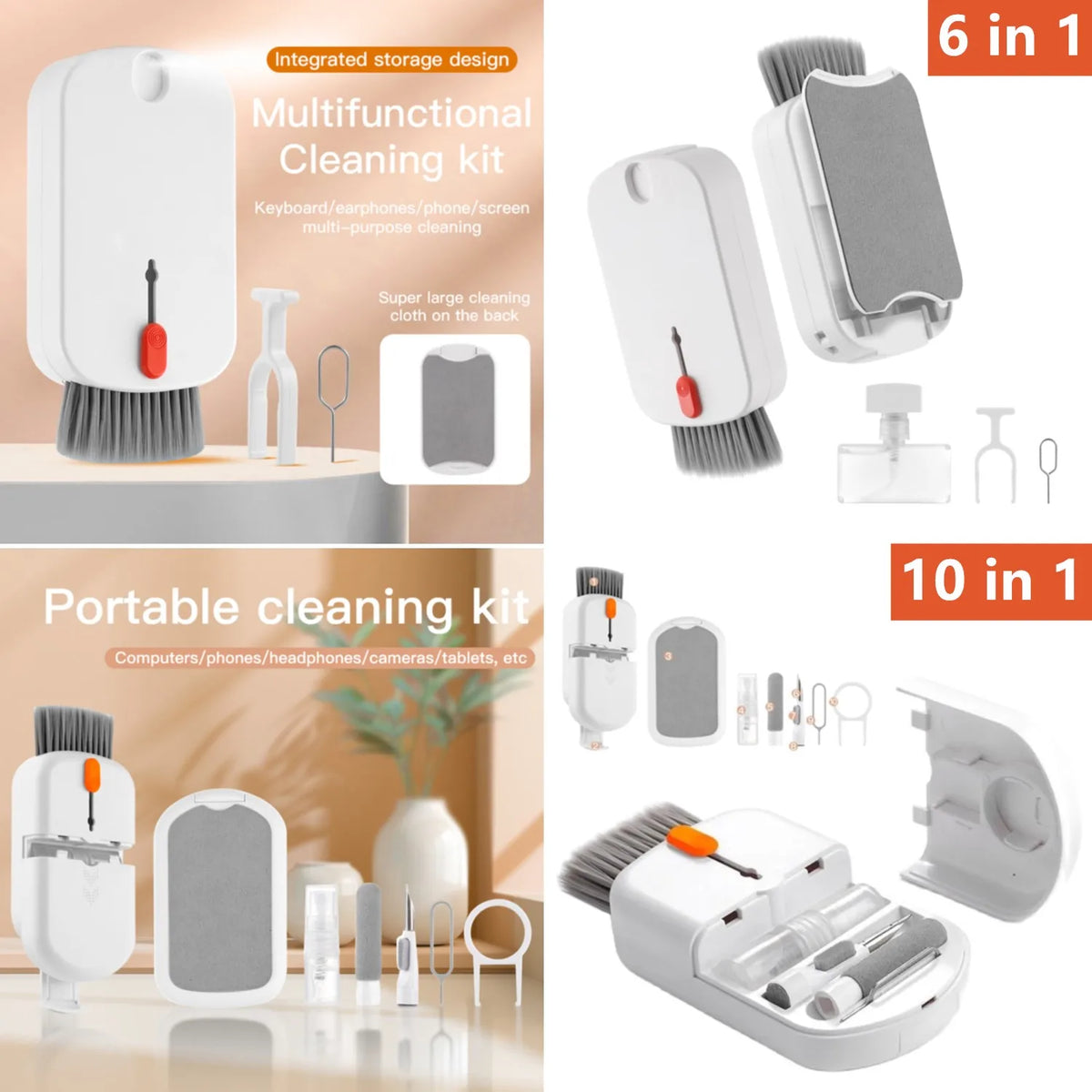 Kit de limpeza para eletrônicos — opções de 6, 10 e 20 em 1