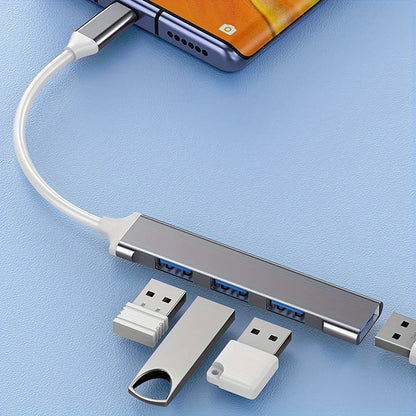Hub compacto USB-C com 4 portas USB