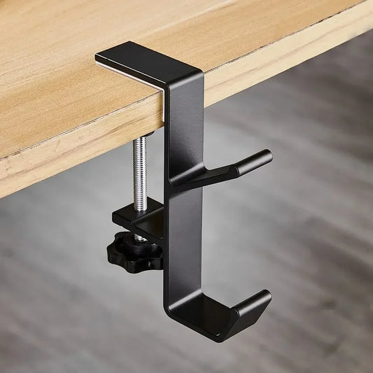 Suporte lateral de mesa para fones e acessórios