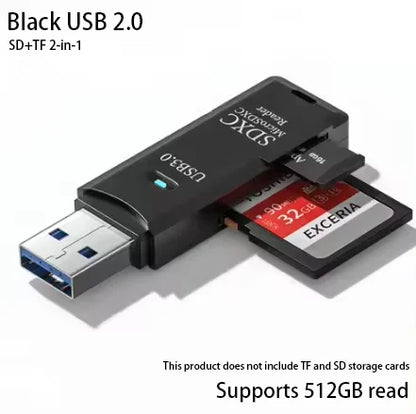 Leitor de cartões SD e microSD USB — opções 2.0 e 3.0