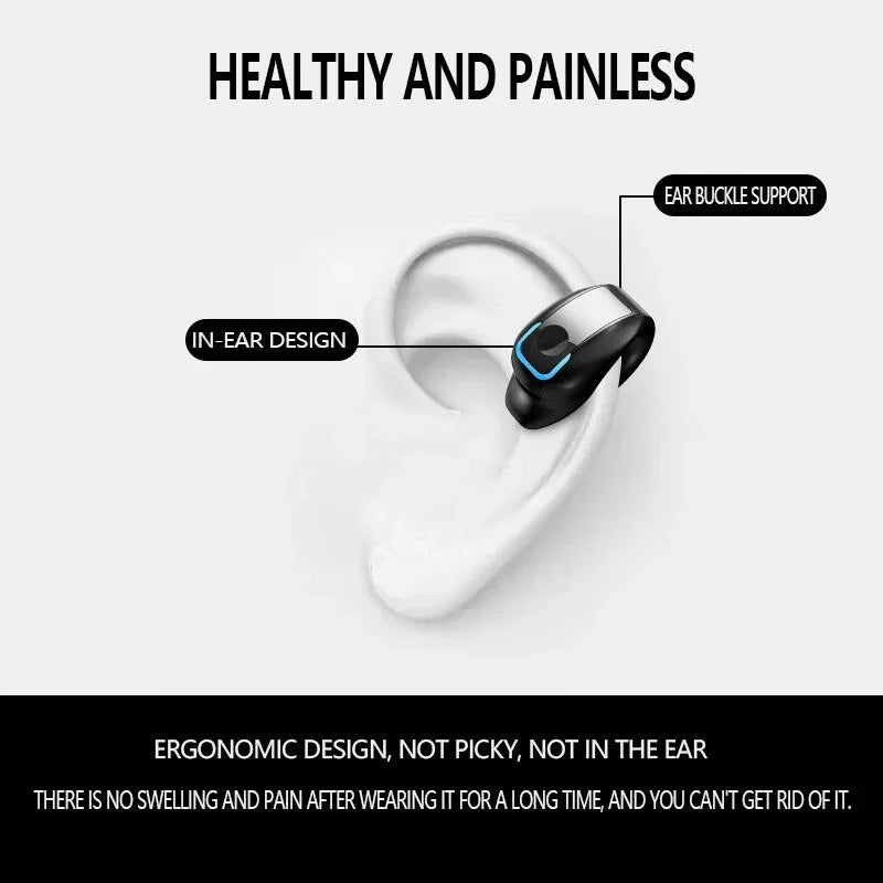 Fone de ouvido Bluetooth com encaixe clip