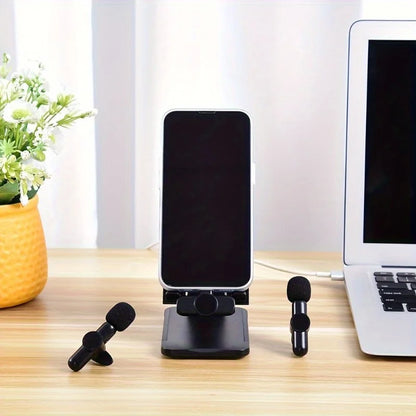 Microfone de lapela sem fio mini para celular