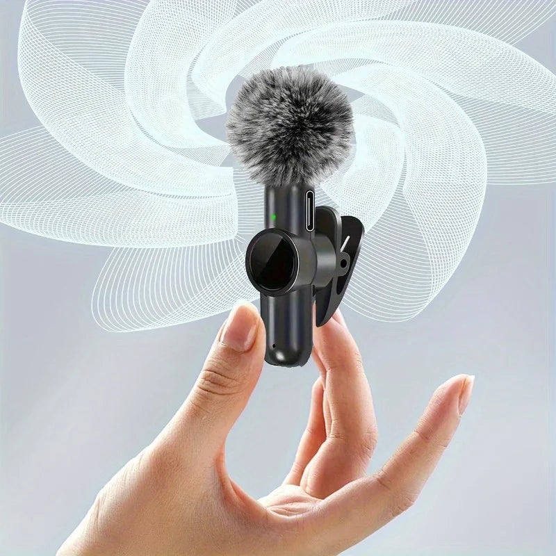 Microfone de lapela sem fio mini para celular