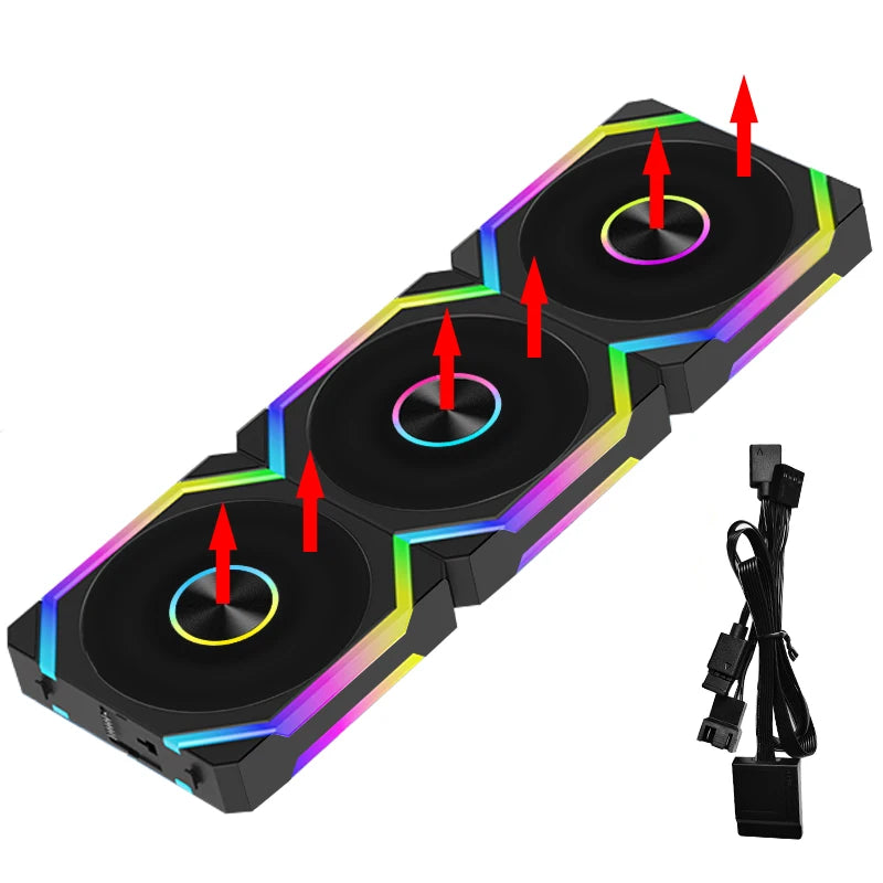 Ventoinha modular JUMPEAK HS120 Halo ARGB 120 mm
