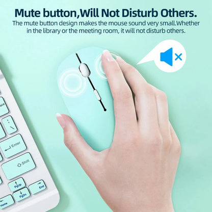 Mouse Bluetooth slim para notebook e tablet
