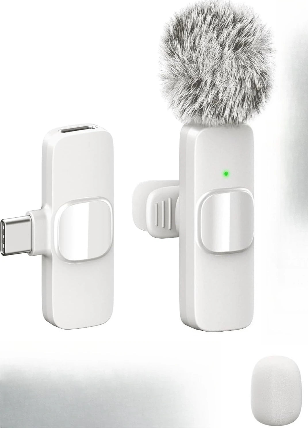 Microfone de lapela sem fio para celular