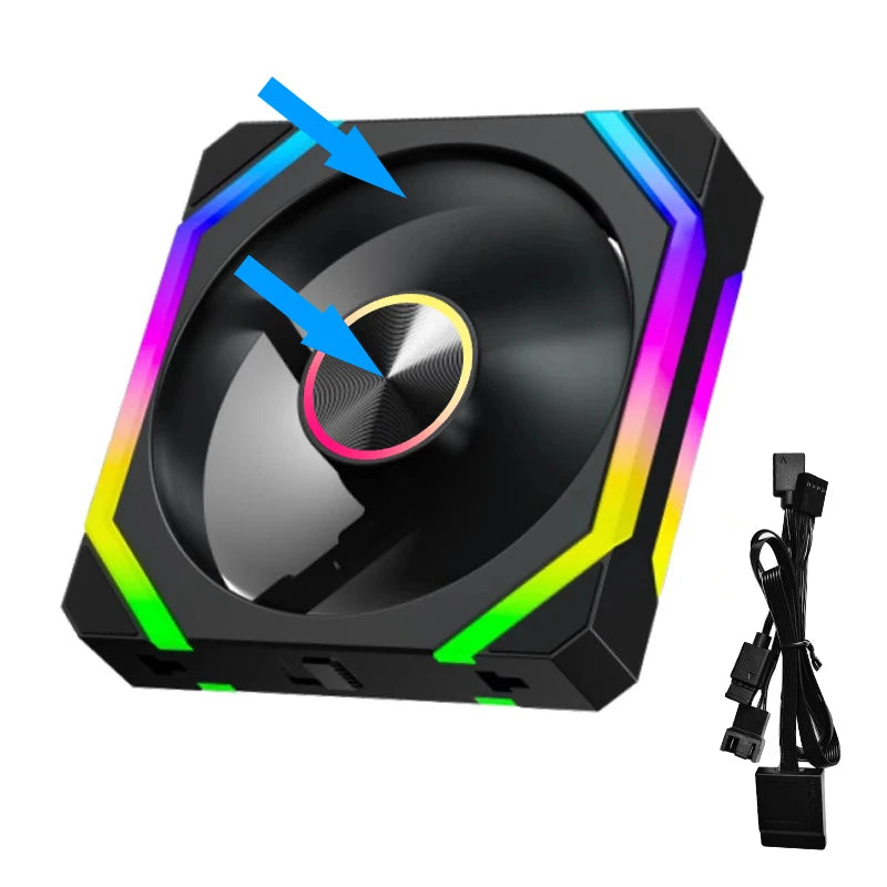 Ventoinha modular JUMPEAK HS120 Halo ARGB 120 mm
