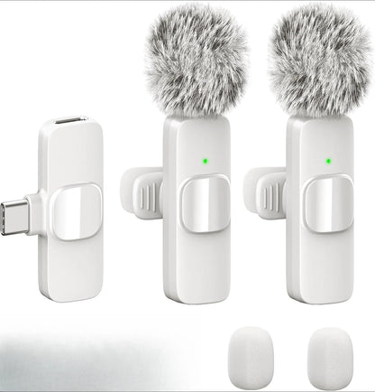 Microfone de lapela sem fio para celular
