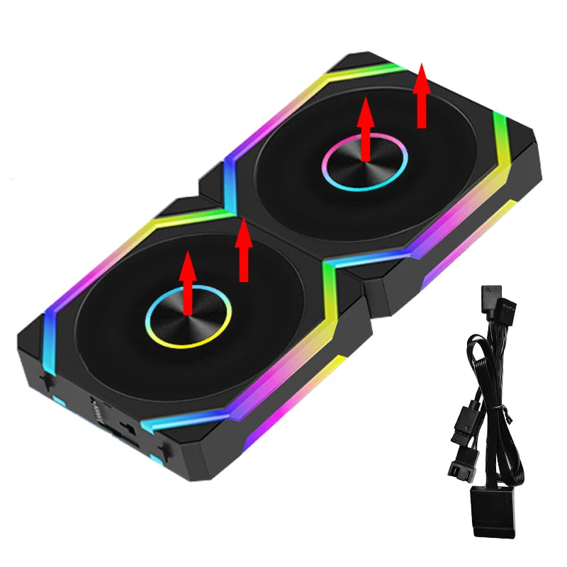 Ventoinha modular JUMPEAK HS120 Halo ARGB 120 mm