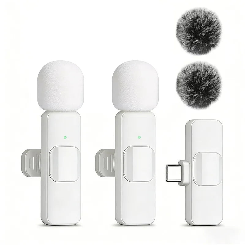 Microfone de lapela sem fio para celular