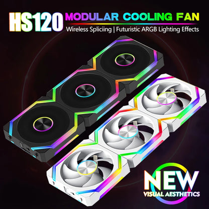 Ventoinha modular JUMPEAK HS120 Halo ARGB 120 mm