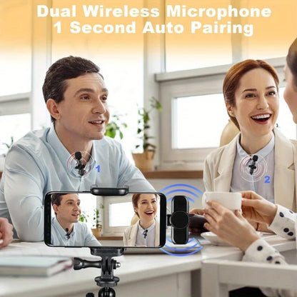 Microfone de lapela sem fio mini para celular